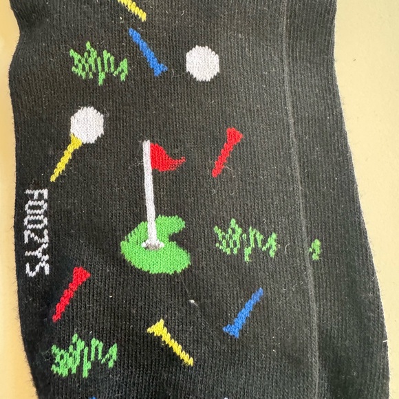 Fuzzy socks. Men’s socks. Golf. Size 10-13 - Picture 3 of 5
